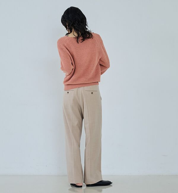 qualite「【セットアップ可能】ウールサキソニータックパンツ」|その他|