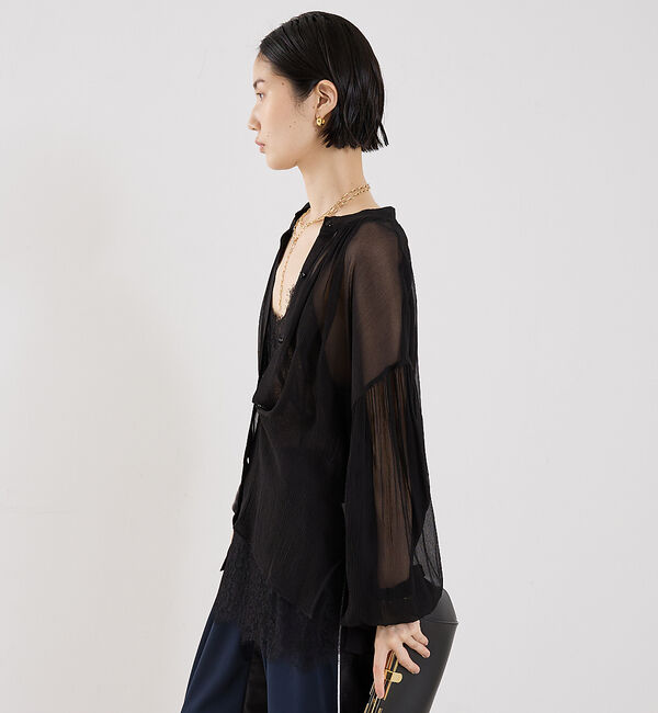 The Store by C' 「【COCUCA】シルクフェミニンブラウス」|シャツ・ブラウス|