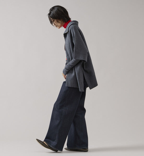Liesse「【大草直子さんコラボ】2WAYケープジップニット（セットアップ可/店舗限定カラーあり）」|ニット・セーター|