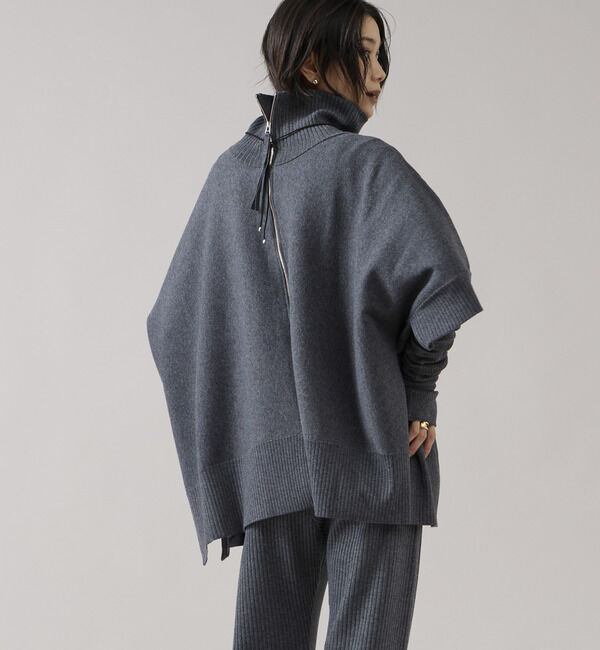 Liesse「【大草直子さんコラボ】2WAYケープジップニット（セットアップ可/店舗限定カラーあり）」|ニット・セーター|