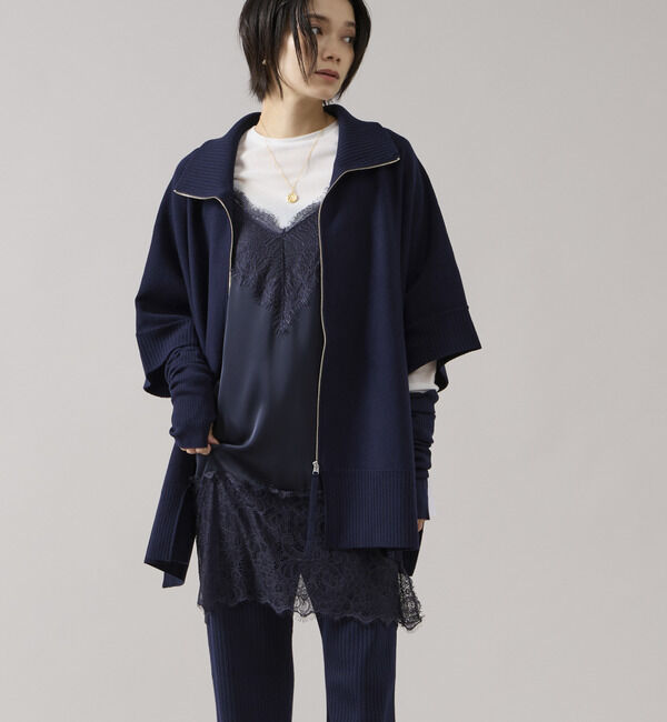 Liesse「【大草直子さんコラボ】2WAYケープジップニット（セットアップ可/店舗限定カラーあり）」|ニット・セーター|