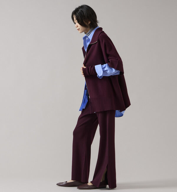 Liesse「【大草直子さんコラボ】2WAYケープジップニット（セットアップ可/店舗限定カラーあり）」|ニット・セーター|