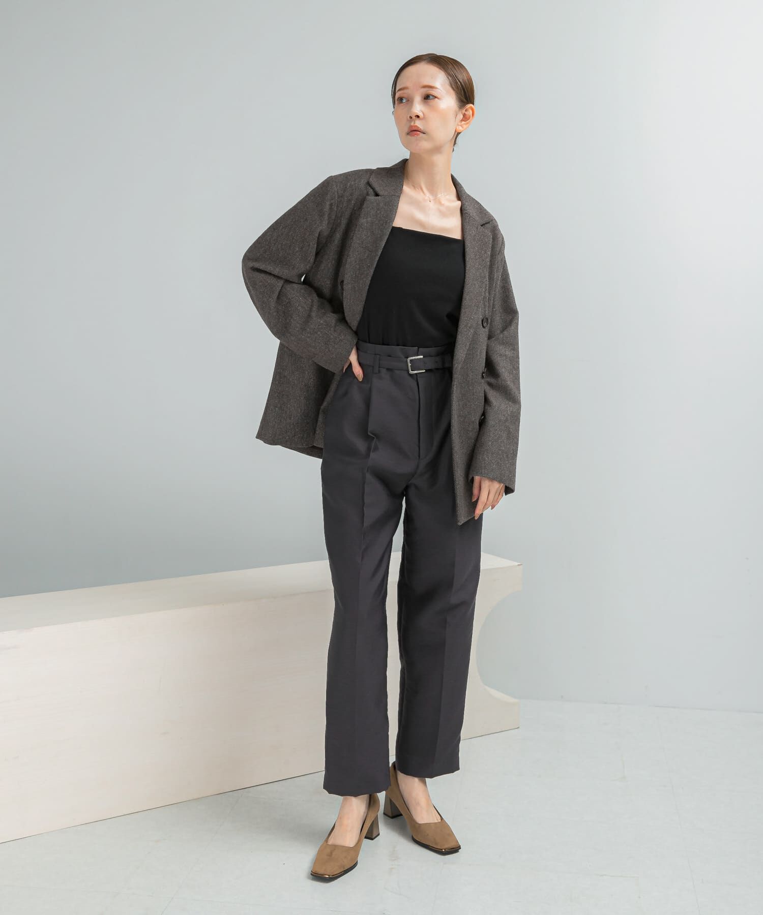 URBAN RESEARCH ROSSO「ハイウエストベルト付きテーパードパンツ」|その他|