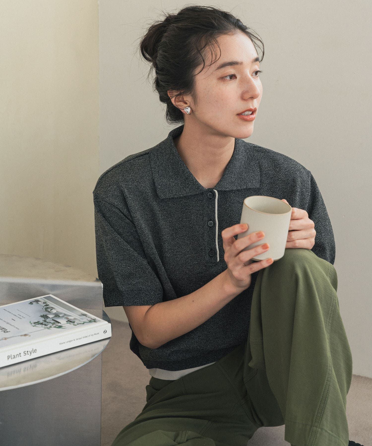 URBAN RESEARCH DOORS「『一部WEB限定カラー』配色ニットポロシャツ」|ポロシャツ|