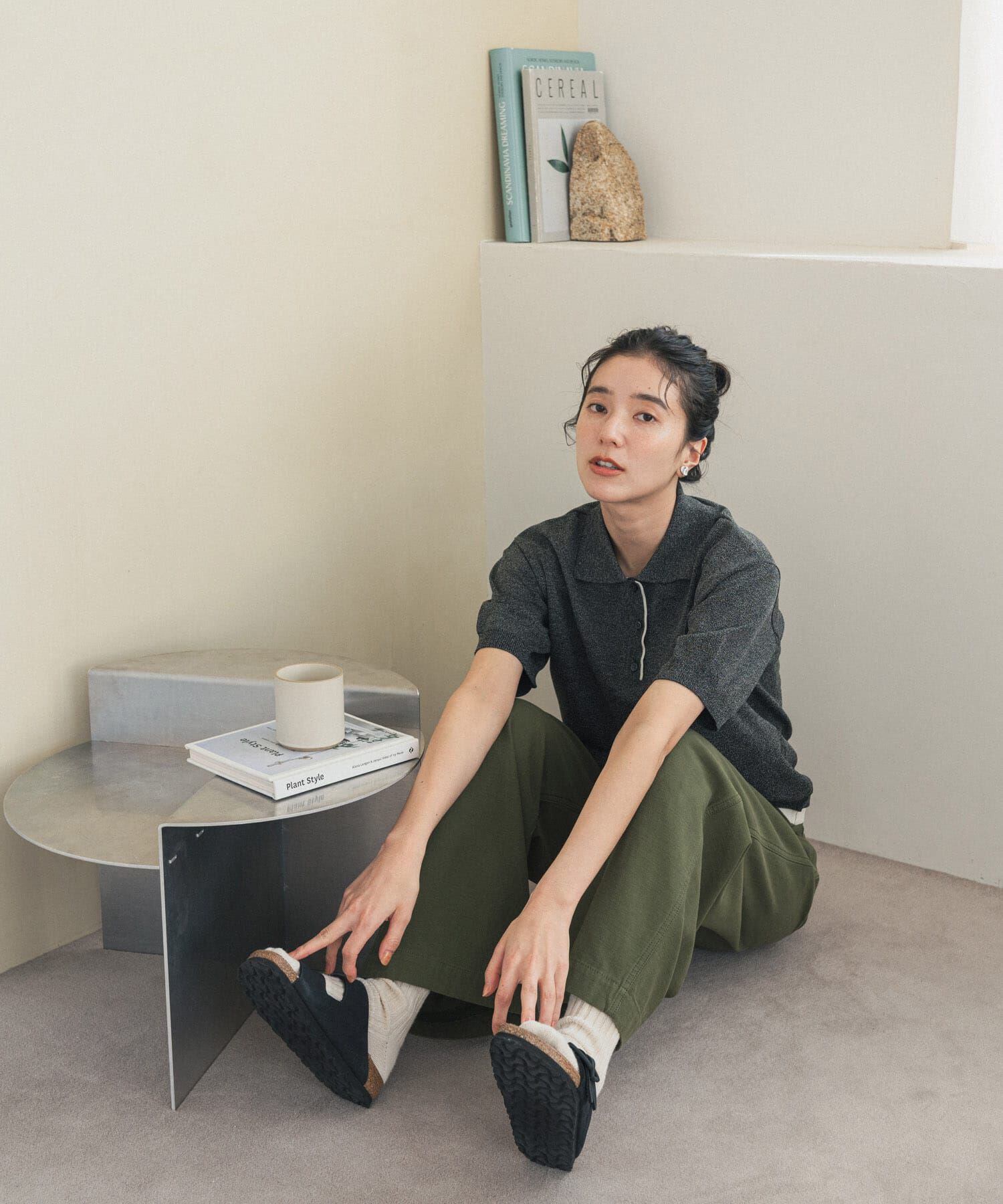 URBAN RESEARCH DOORS「『一部WEB限定カラー』配色ニットポロシャツ」|ポロシャツ|