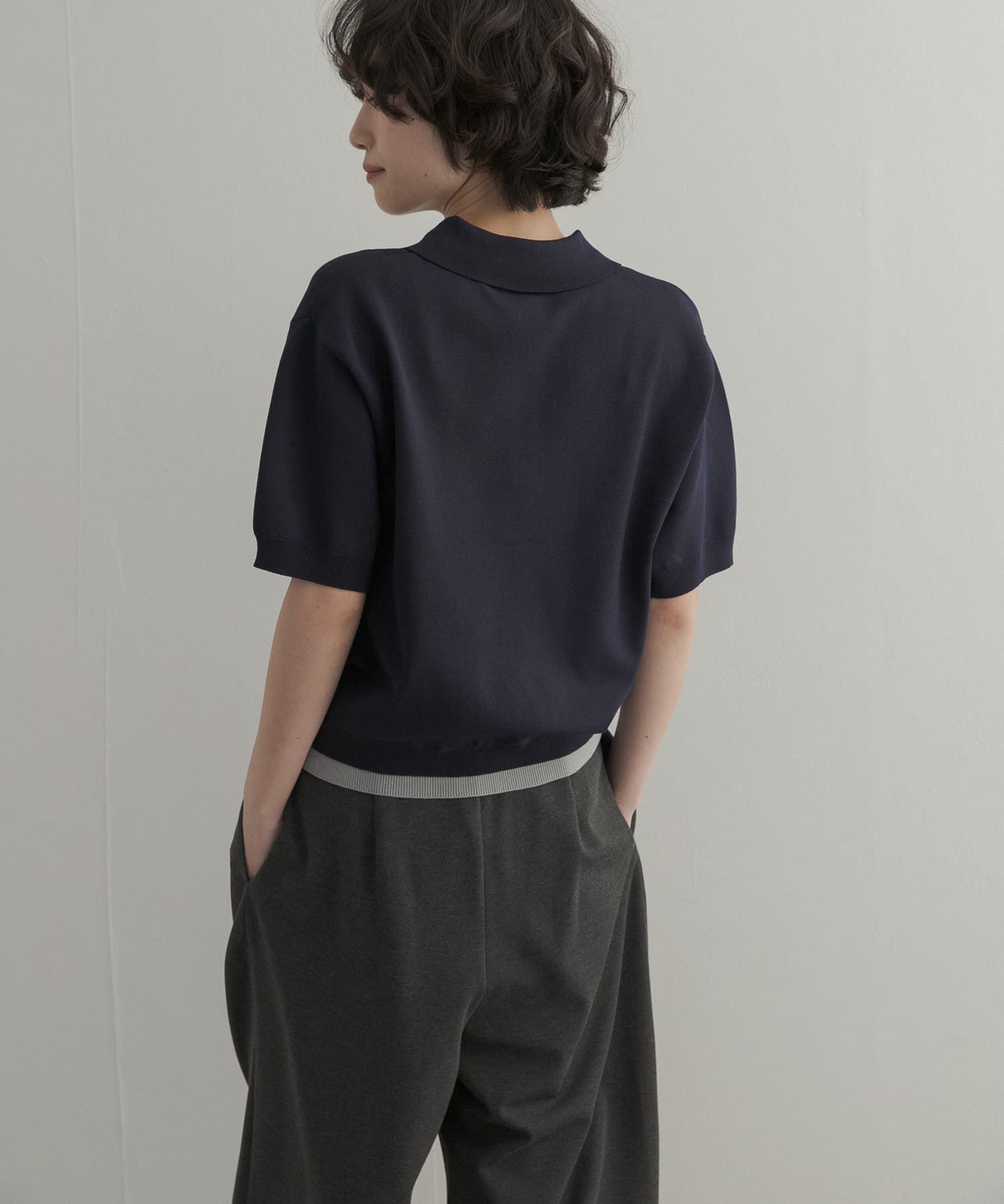 URBAN RESEARCH DOORS「『一部WEB限定カラー』配色ニットポロシャツ」|ポロシャツ|