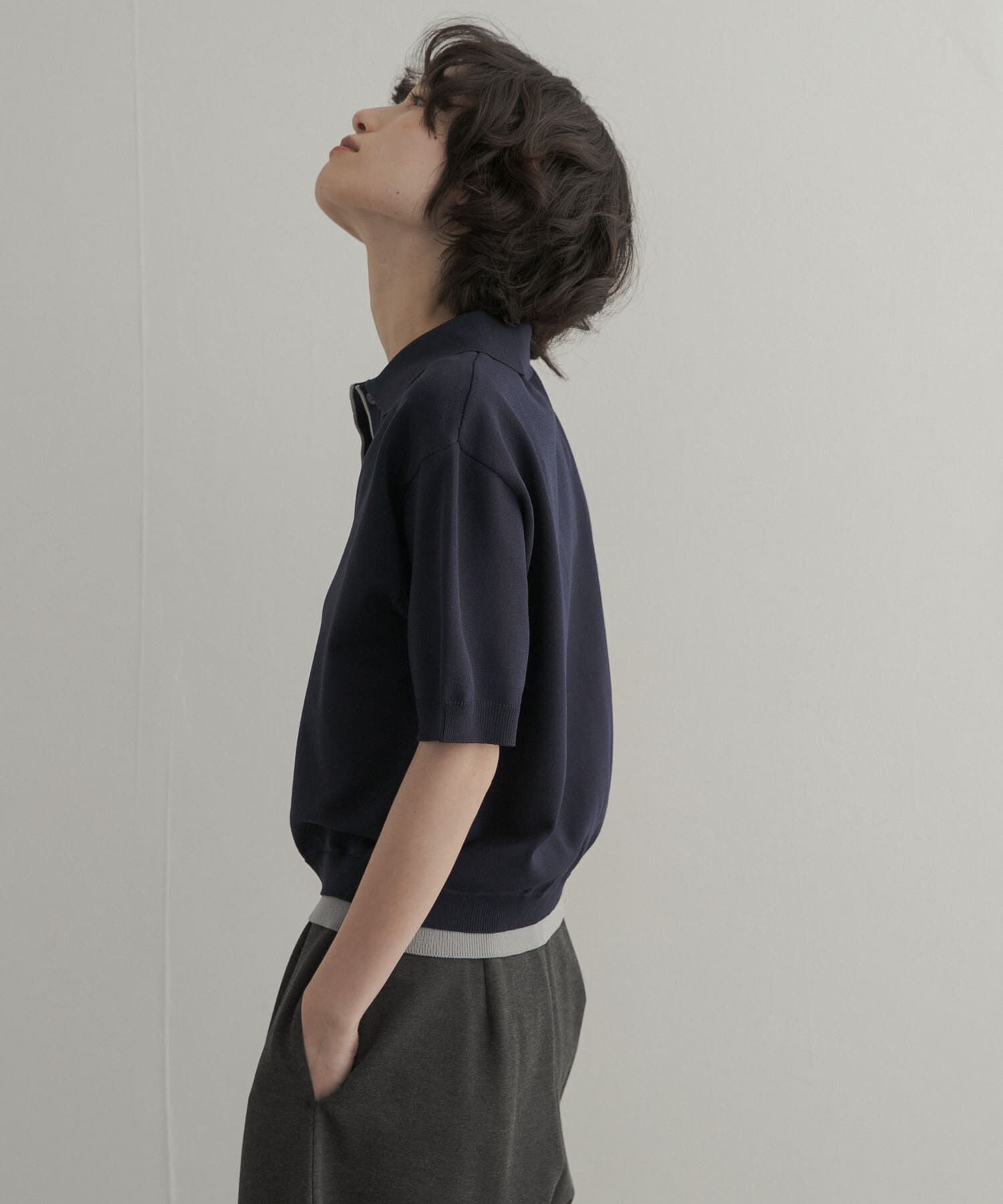 URBAN RESEARCH DOORS「『一部WEB限定カラー』配色ニットポロシャツ」|ポロシャツ|