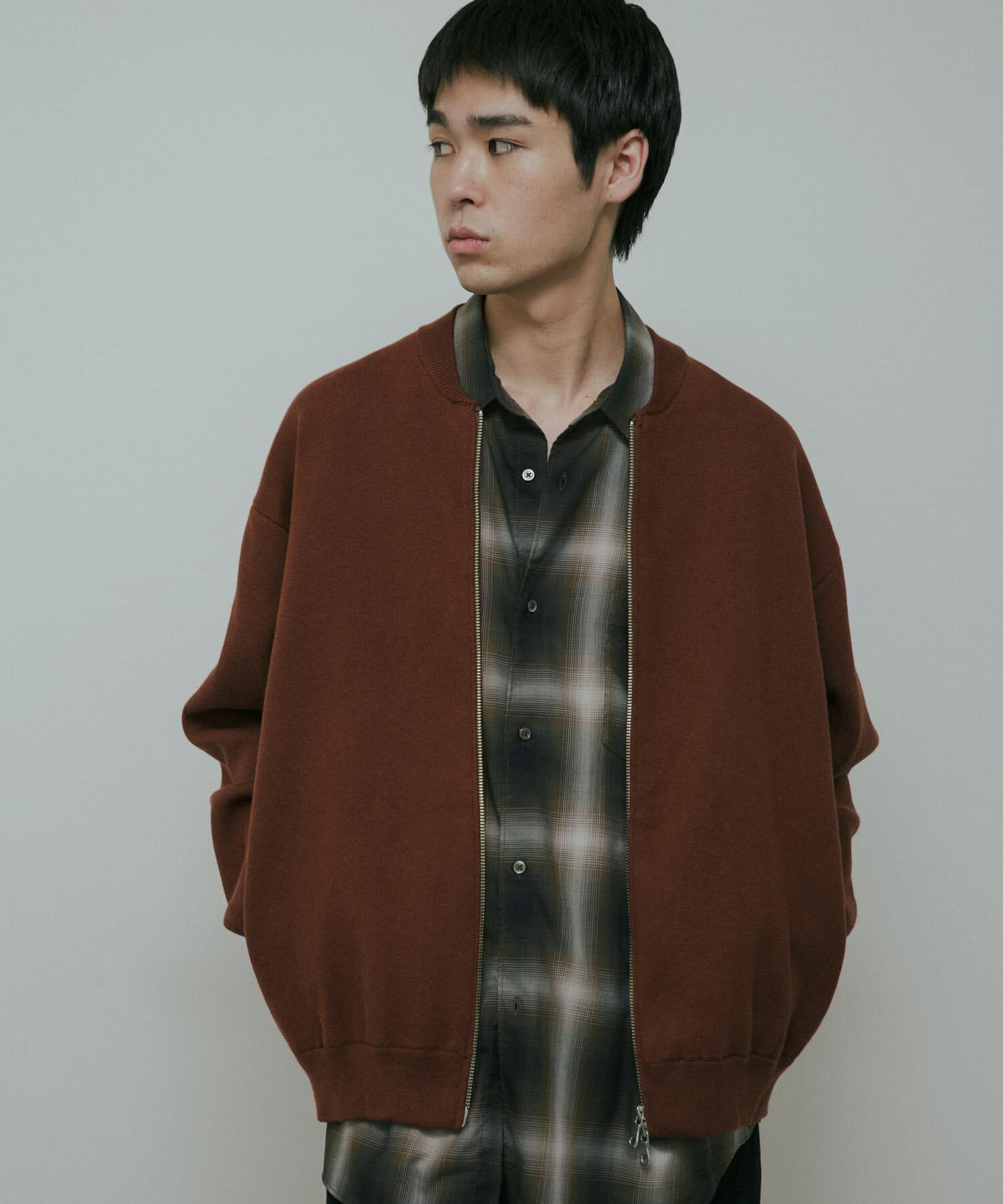 URBAN RESEARCH DOORS「CottonCashmere ZipBlouson」|ブルゾン・スタジャン|