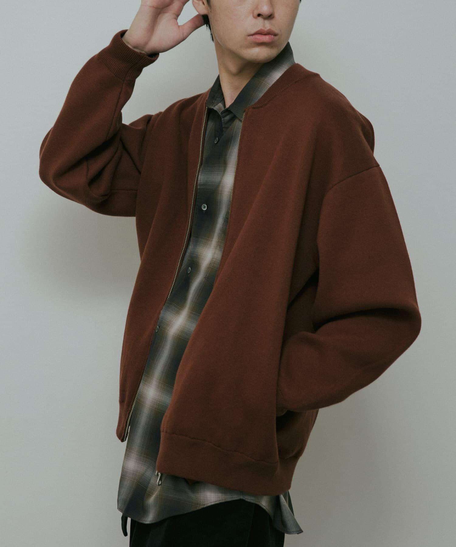 URBAN RESEARCH DOORS「CottonCashmere ZipBlouson」|ブルゾン・スタジャン|