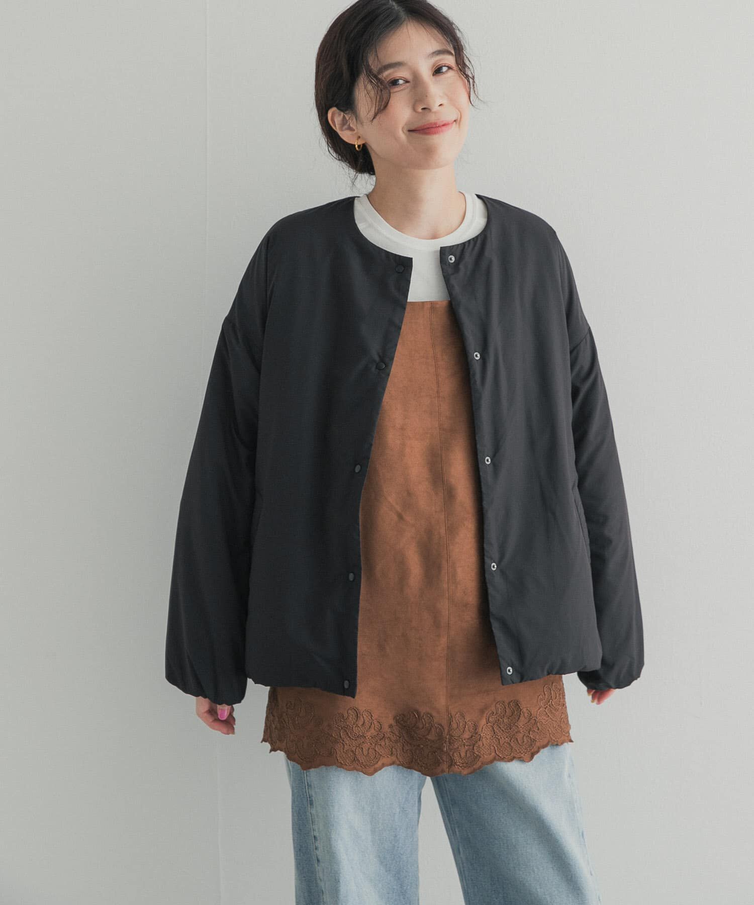 URBAN RESEARCH DOORS「『防花粉加工/静電気防止/洗濯可』『UR TECH』撥水ﾎﾟｹｯﾀﾌﾞﾙ中綿ﾌ 」|ブルゾン・スタジャン|