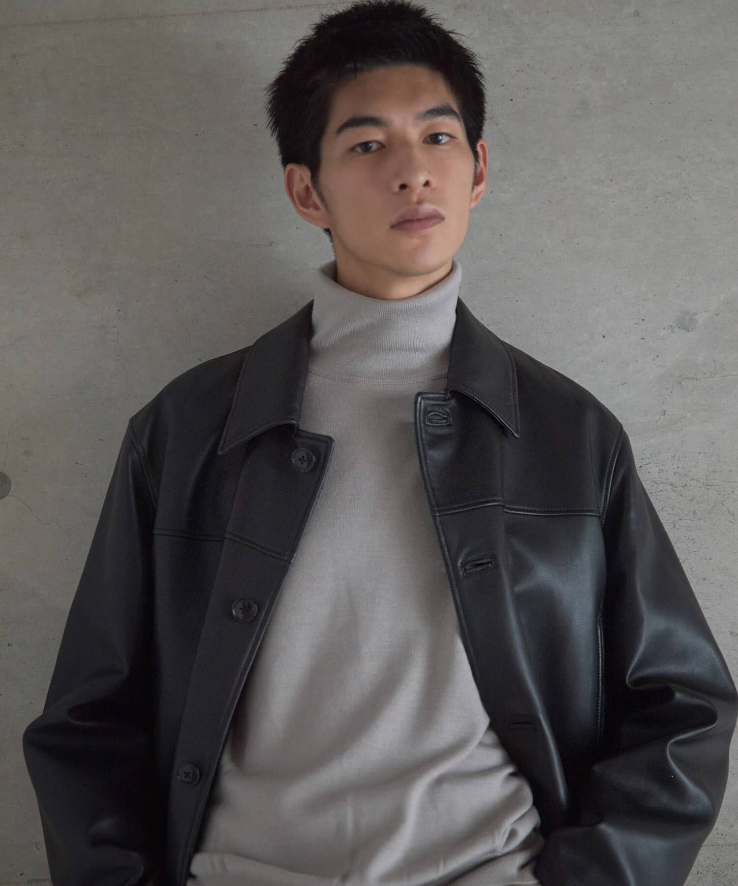 URBAN RESEARCH「new basic　LAMB LEATHER CAR COAT」|その他|
