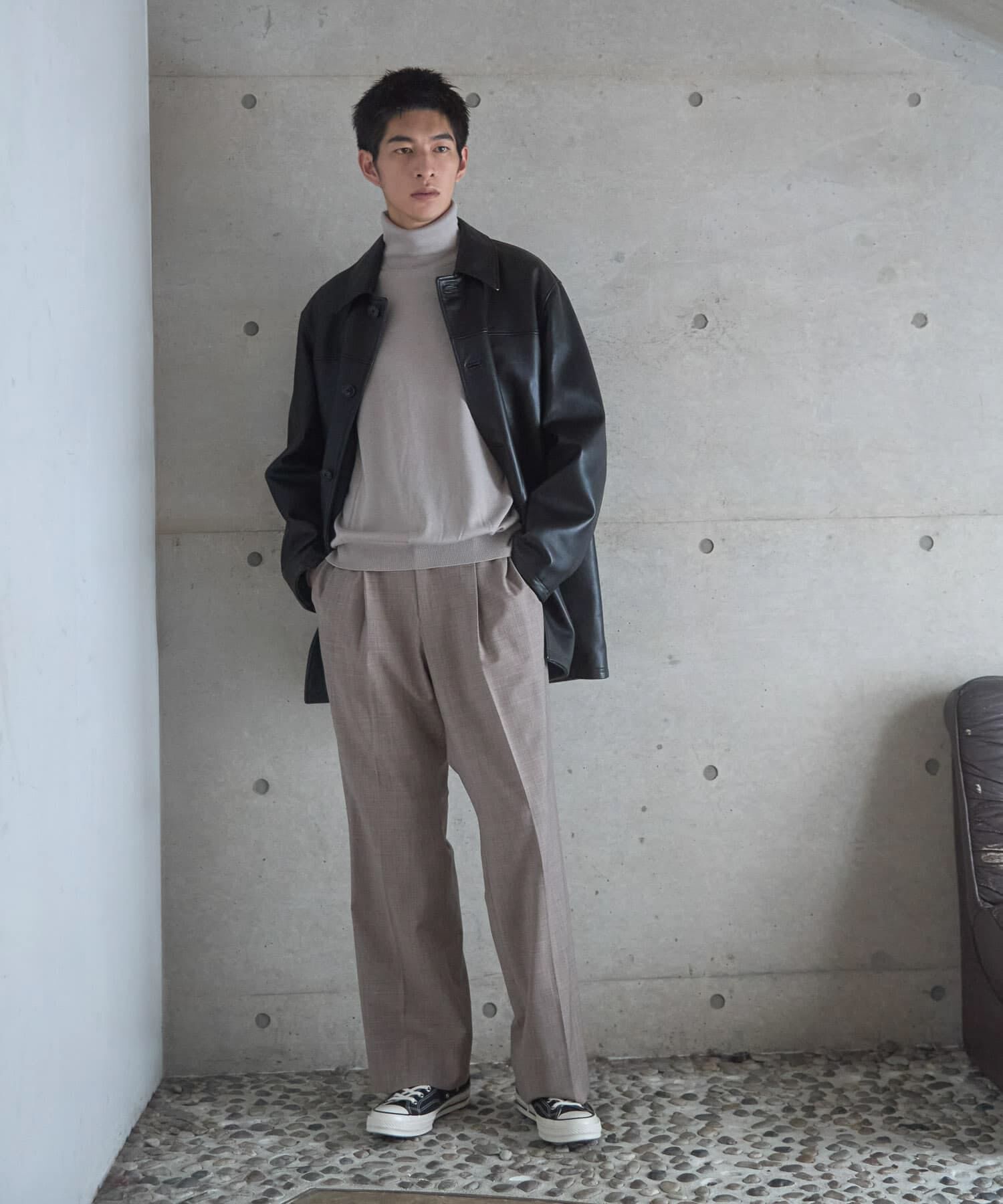 URBAN RESEARCH「new basic　LAMB LEATHER CAR COAT」|その他|