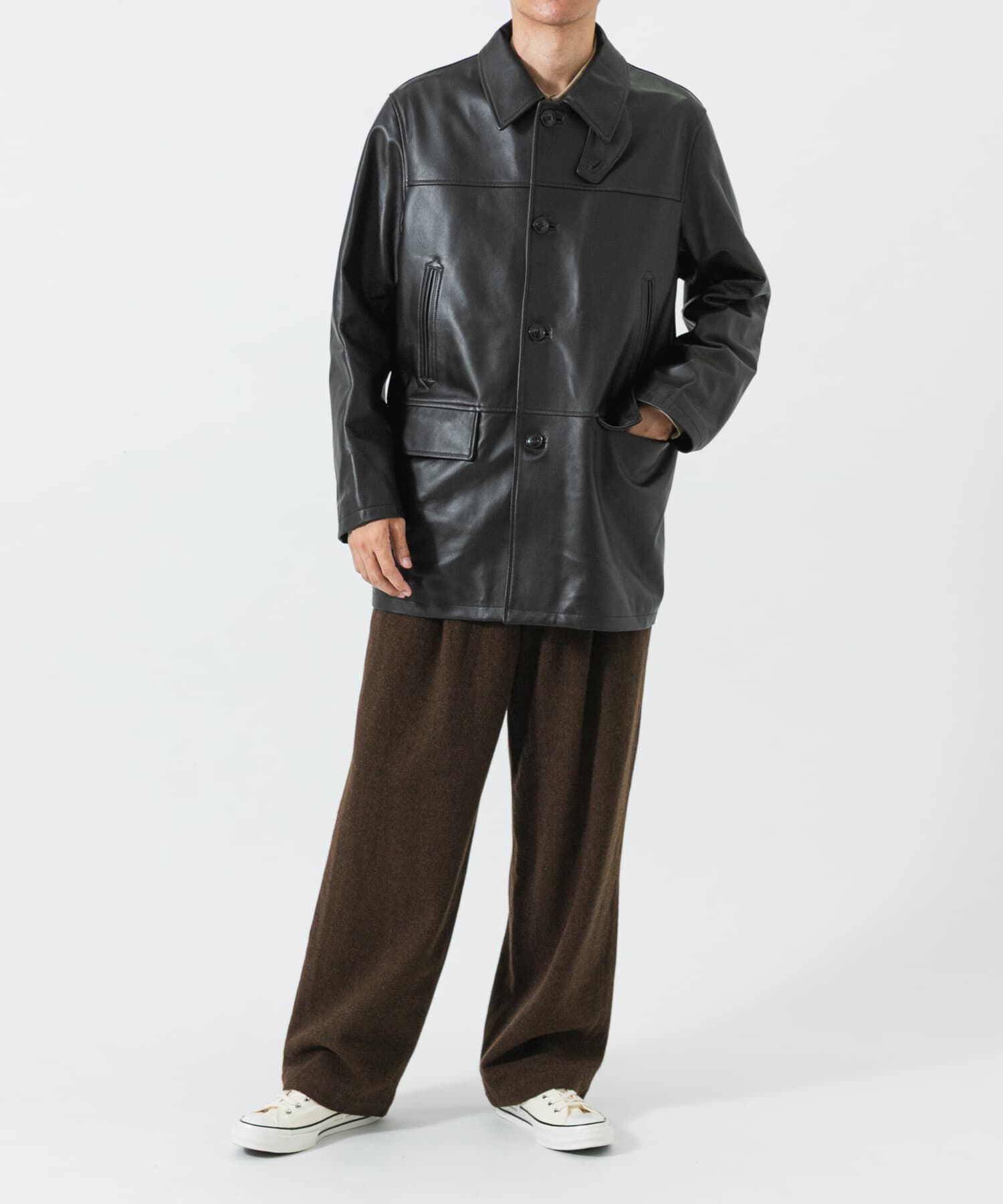 URBAN RESEARCH「new basic　LAMB LEATHER CAR COAT」|その他|