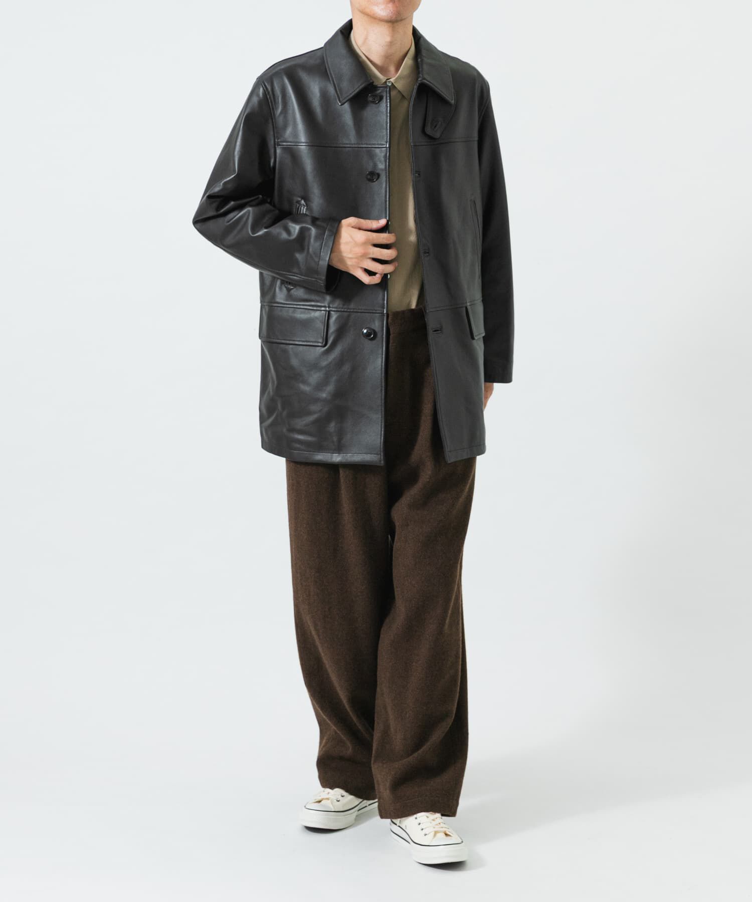 URBAN RESEARCH「new basic　LAMB LEATHER CAR COAT」|その他|