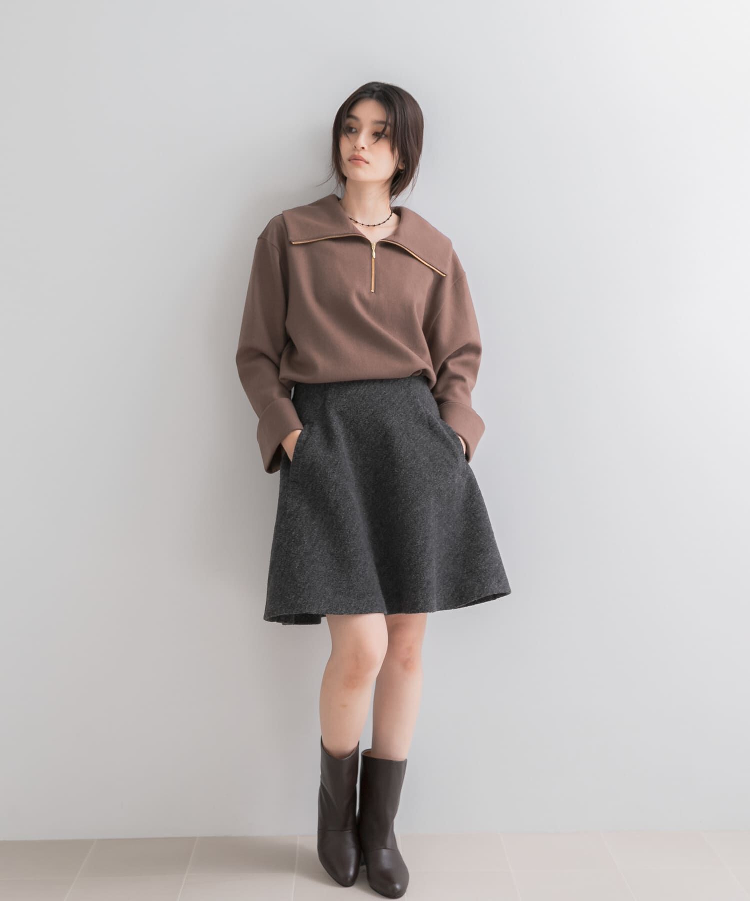 URBAN RESEARCH ROSSO「ウールジャージーZIPプルオーバー」|その他|
