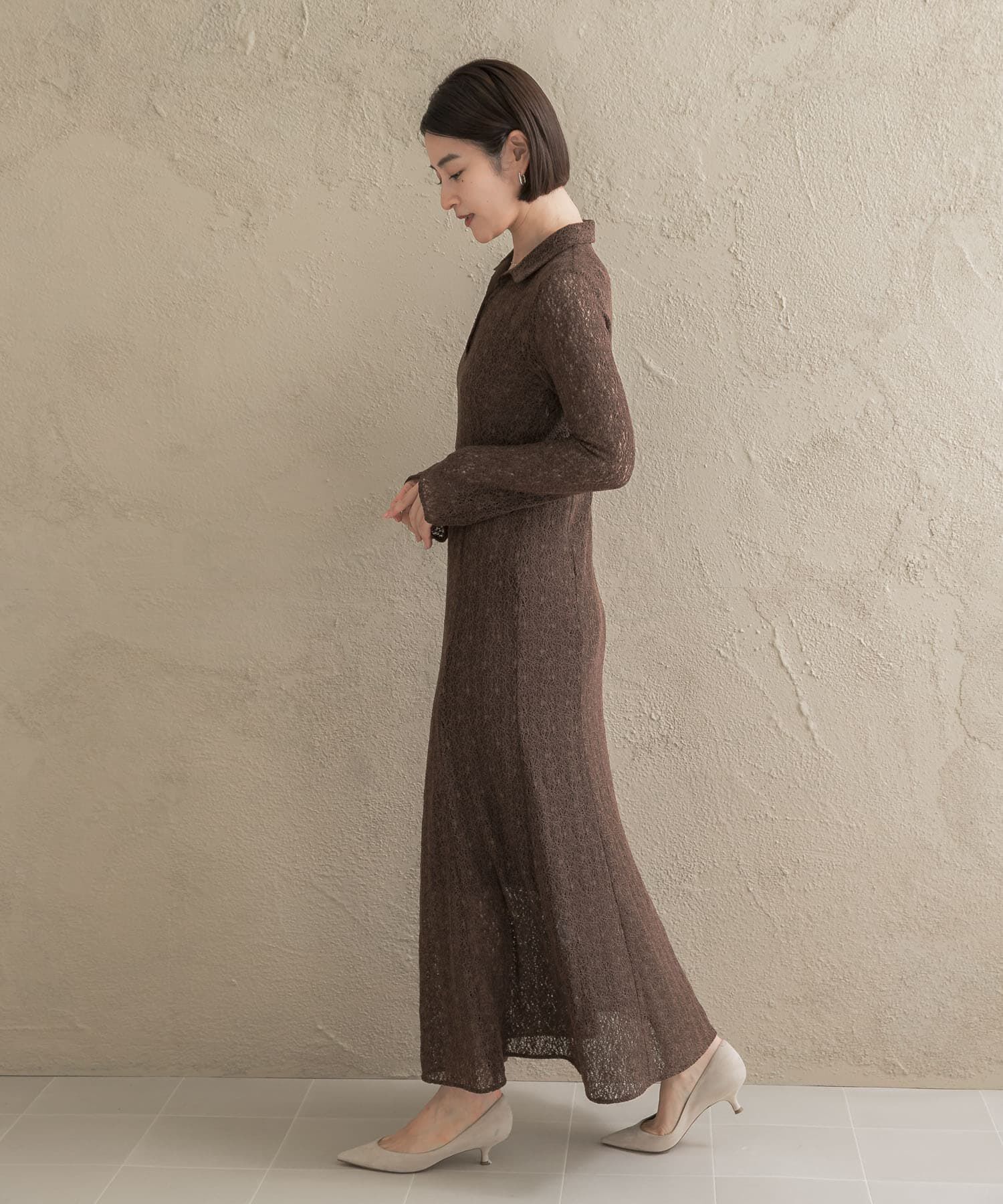 URBAN RESEARCH ROSSO「カットレースナローワンピース」|ワンピース|