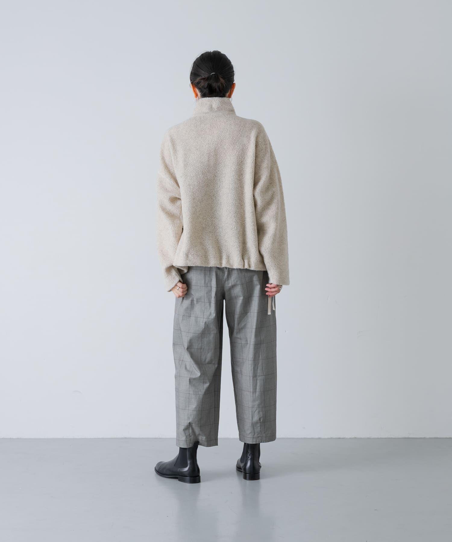 かぐれ「『手洗い可』ボアハーフジッププルオーバー」|その他|