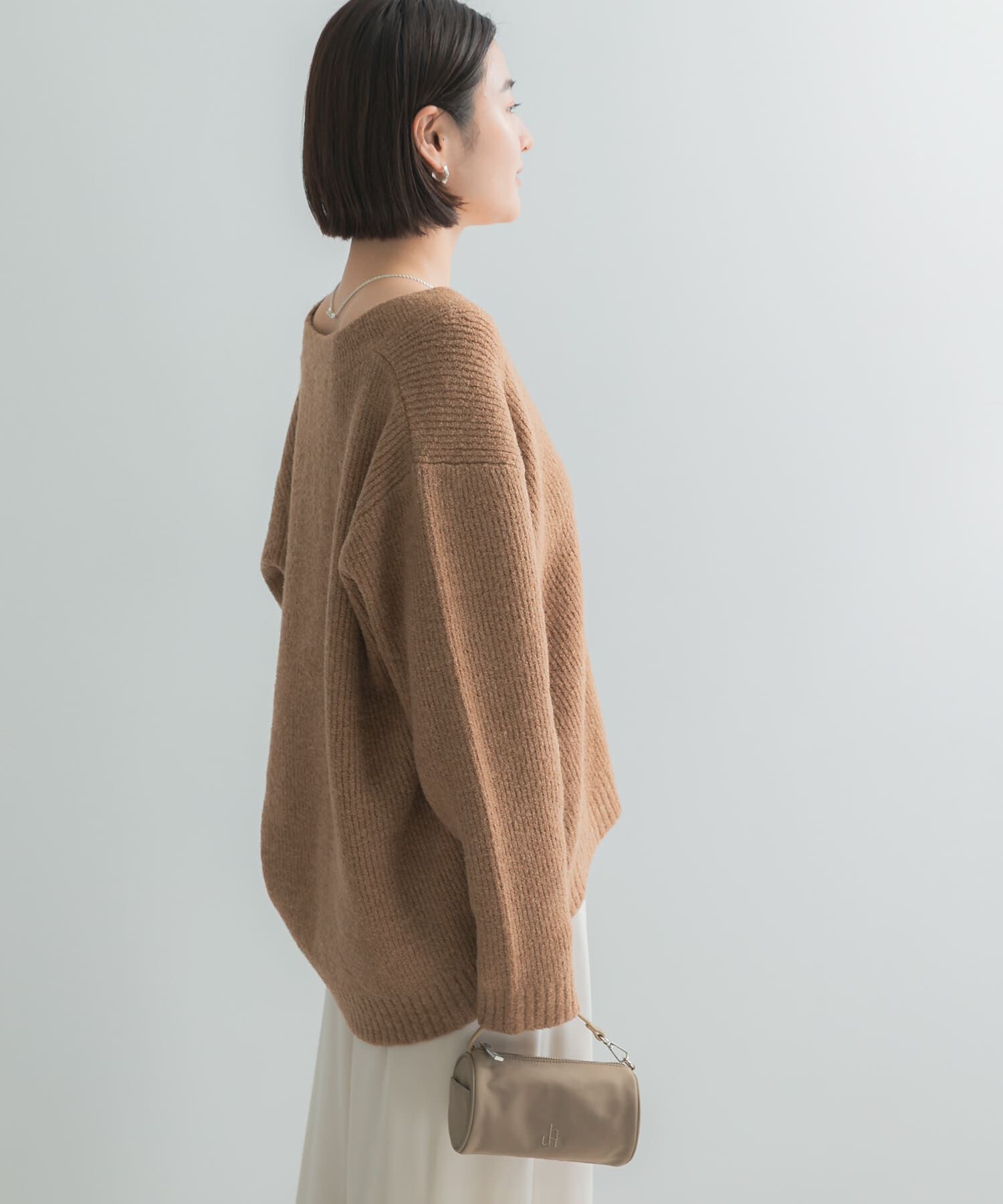 URBAN RESEARCH ROSSO「深Vネックブークレーニット」|ニット・セーター|