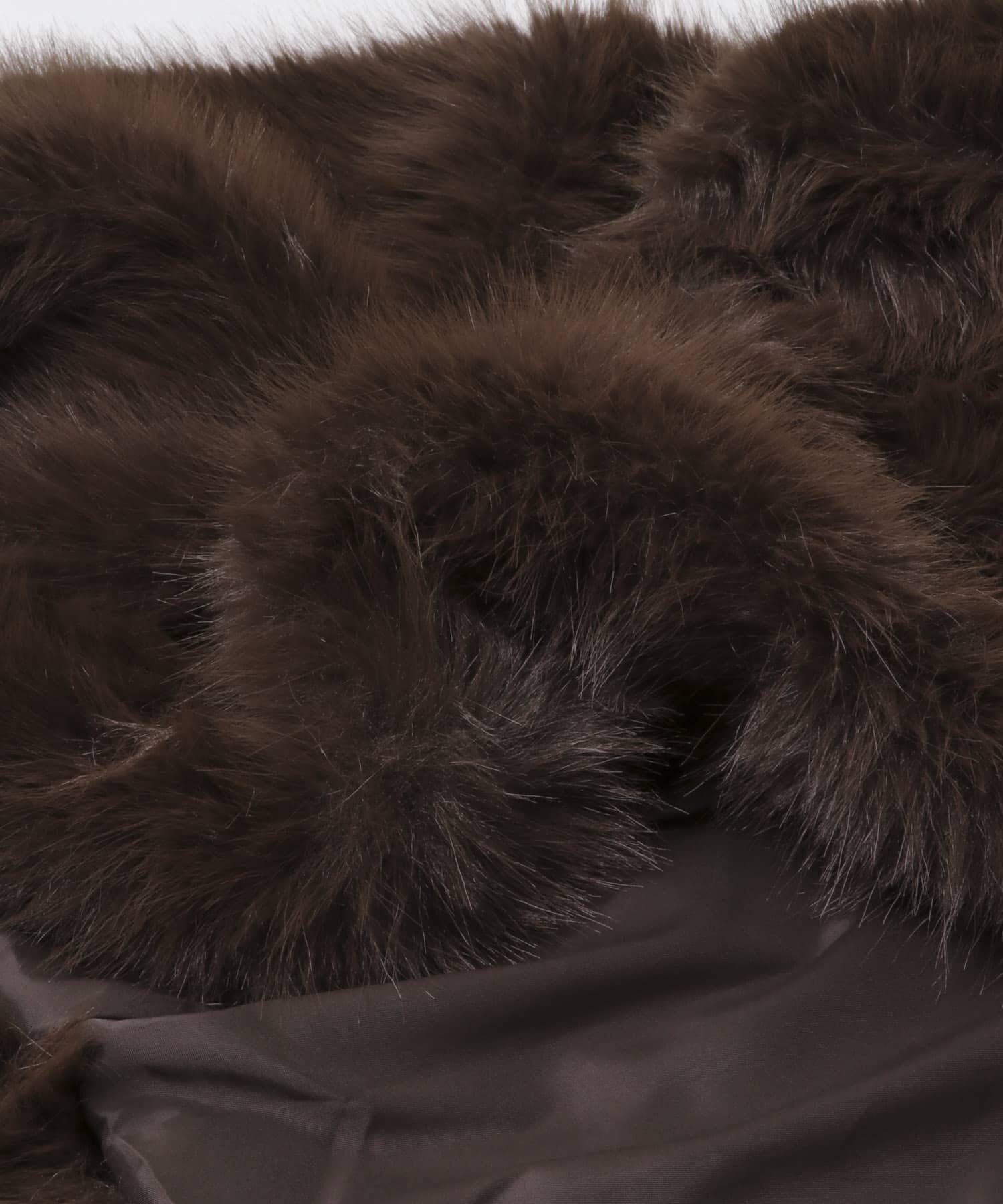 URBAN RESEARCH「Teya　Cocoon Faux Fur Jacket」|ノーカラーコート|