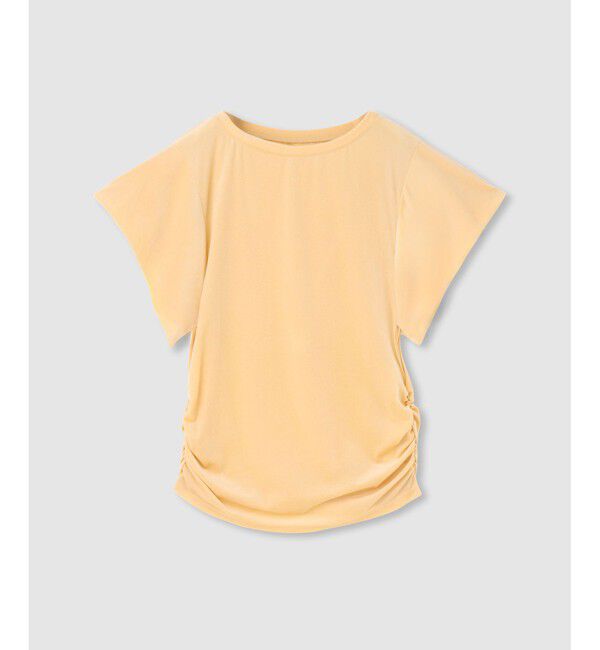 allureville「ベロアトップ」|Tシャツ・カットソー|イエロー系