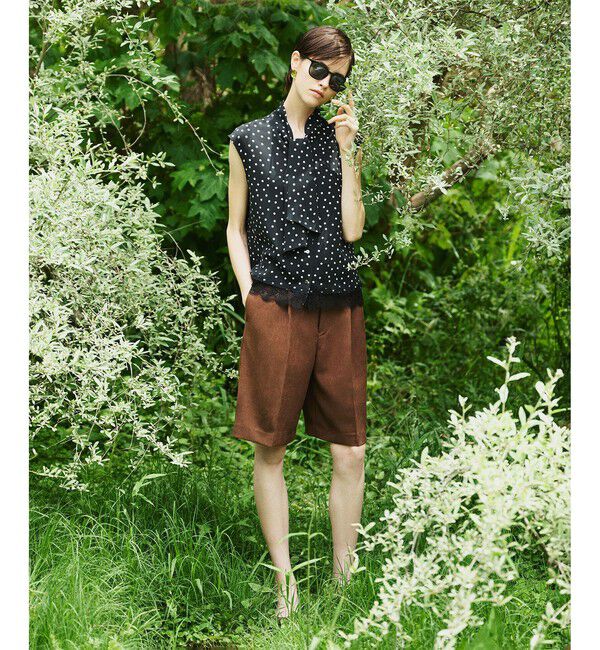 allureville「フェイクスェードショートパンツ」|その他|ブラウン