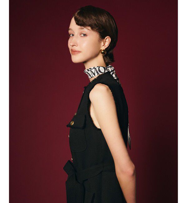 allureville「【Oggi.jp掲載】PLUM MIX フリンジワンピース」|ワンピース|