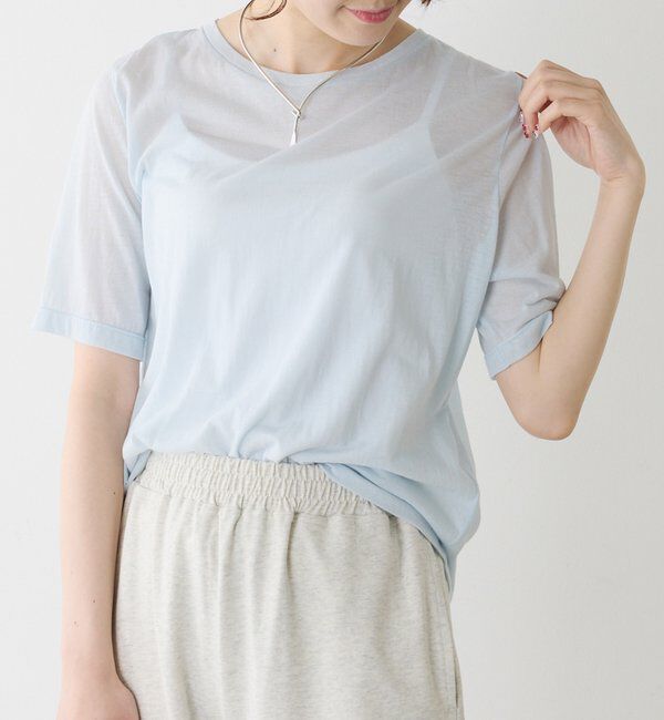  「シアーシンプルTシャツ」|プルオーバー|