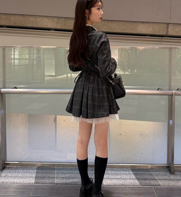 one after another NICE CLAUP「【ohana企画】 くびれ爆誕ジャケットワンピース」|その他|
