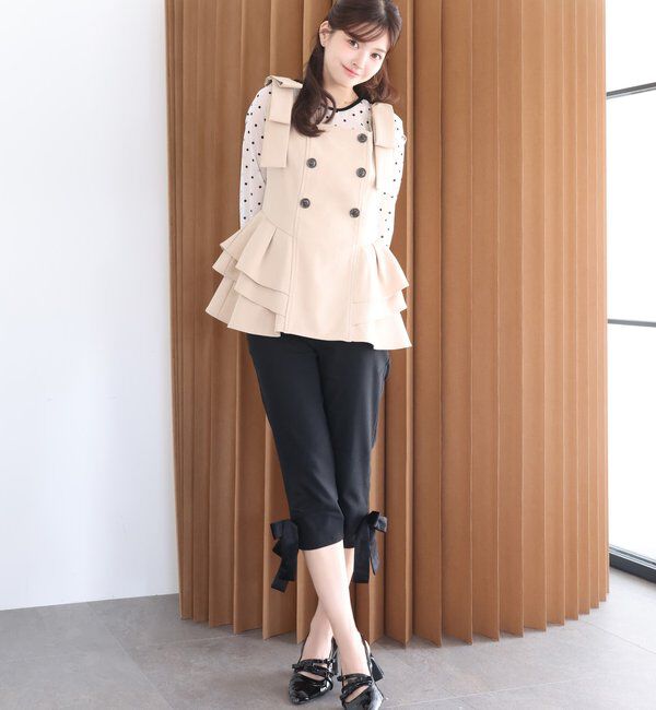 Seemi.by NICE CLAUP「【Seemi.by NICE CLAUP】トレンチ風ビスチェ(セットアップ可能)」|シャツ・ブラウス|