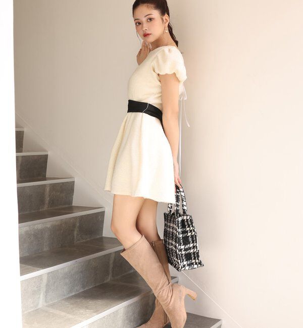 Seemi.by NICE CLAUP「【Seemi.by NICE CLAUP】リボンミニワンピース」|ワンピース|