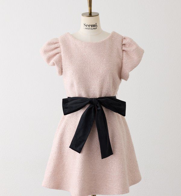 Seemi.by NICE CLAUP「【Seemi.by NICE CLAUP】リボンミニワンピース」|ワンピース|