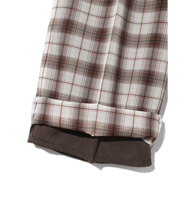 MIDIUMISOLID「MIDIUMISOLID Men&rsquo;s シアーチェックテーパードパンツ」|その他|