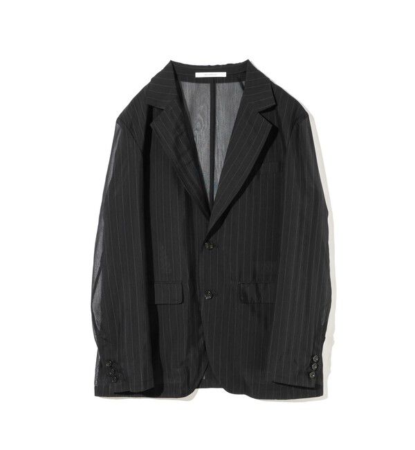 MIDIUMISOLID「MIDIUMISOLID Men&rsquo;s シアーストライプジャケット」|テーラードジャケット|