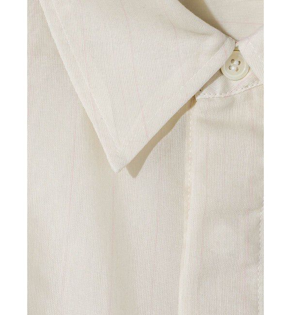 MIDIUMISOLID「MIDIUMISOLID Men&rsquo;s シアーストライプシャツ」|シャツ・ブラウス|