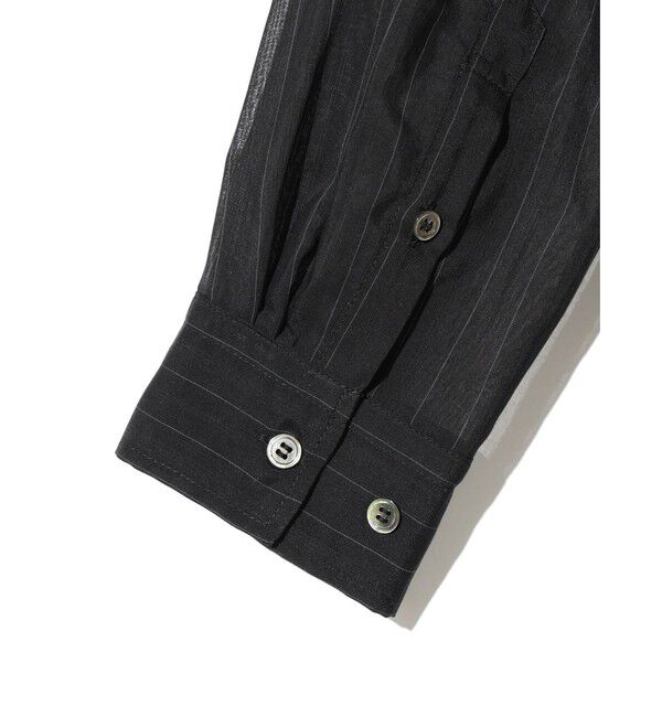 MIDIUMISOLID「MIDIUMISOLID Men&rsquo;s シアーストライプシャツ」|シャツ・ブラウス|