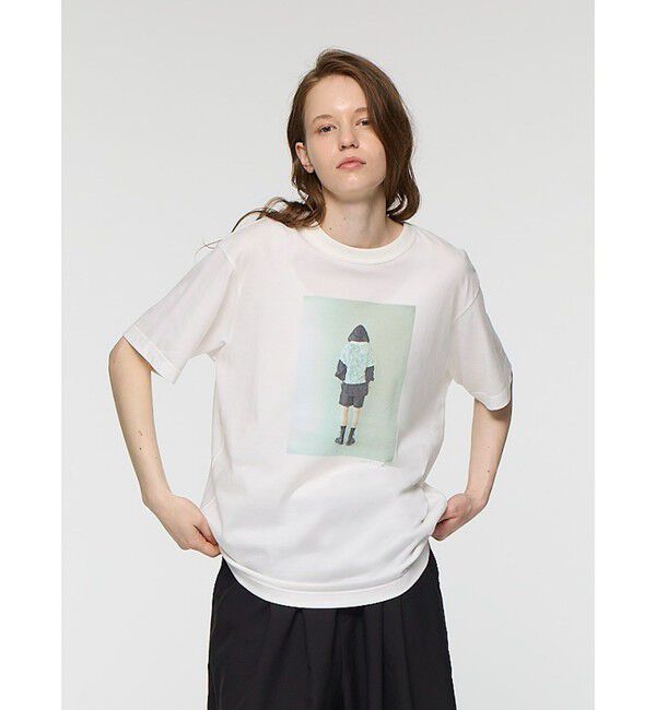 mizuiro ind「mizuiro ind フォトプリントＴ」|Tシャツ・カットソー|オフホワイトA