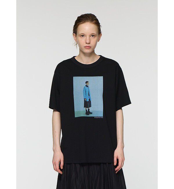 mizuiro ind「mizuiro ind フォトプリントＴ」|Tシャツ・カットソー|ブラックB