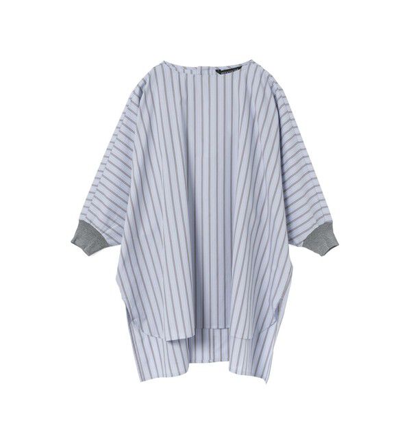 mizuiro ind「mizuiro ind ストライプコクーンプルオーバー」|シャツ・ブラウス|