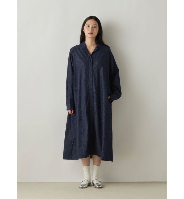 MidiUmi「MidiUmi デニムコートワンピース」|ワンピース|インディゴ