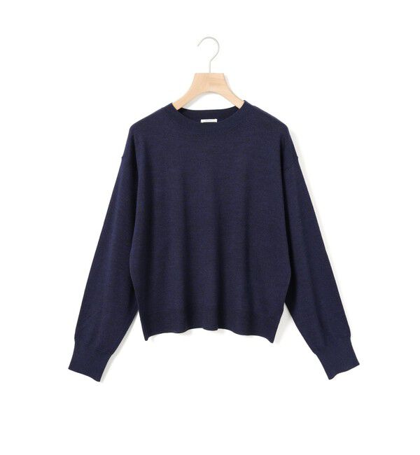 MidiUmi「MidiUmi クルーネックニットプルオーバー」|ニット・セーター|ネイビー