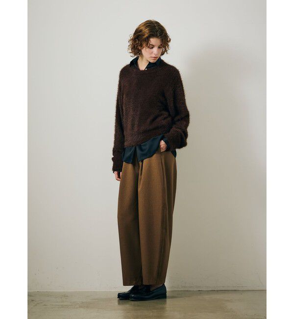 MARMARMAR「MARMARMAR フェザーヤーンボトルネックプルオーバー」|ニット・セーター|