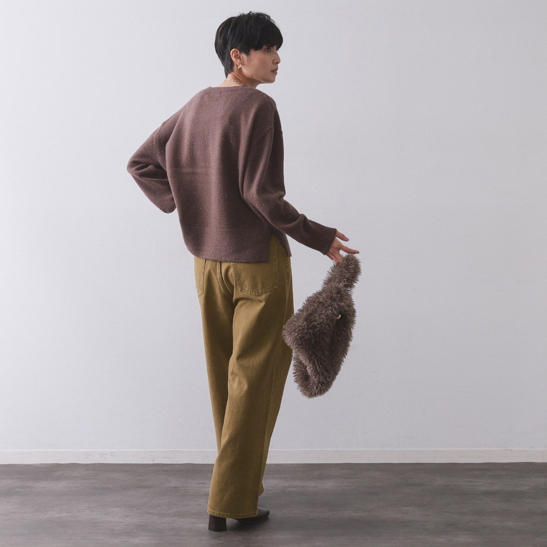 OPAQUE.CLIP「ヴィンテージカラーワイドストレートパンツ【洗濯機OK】」|その他|