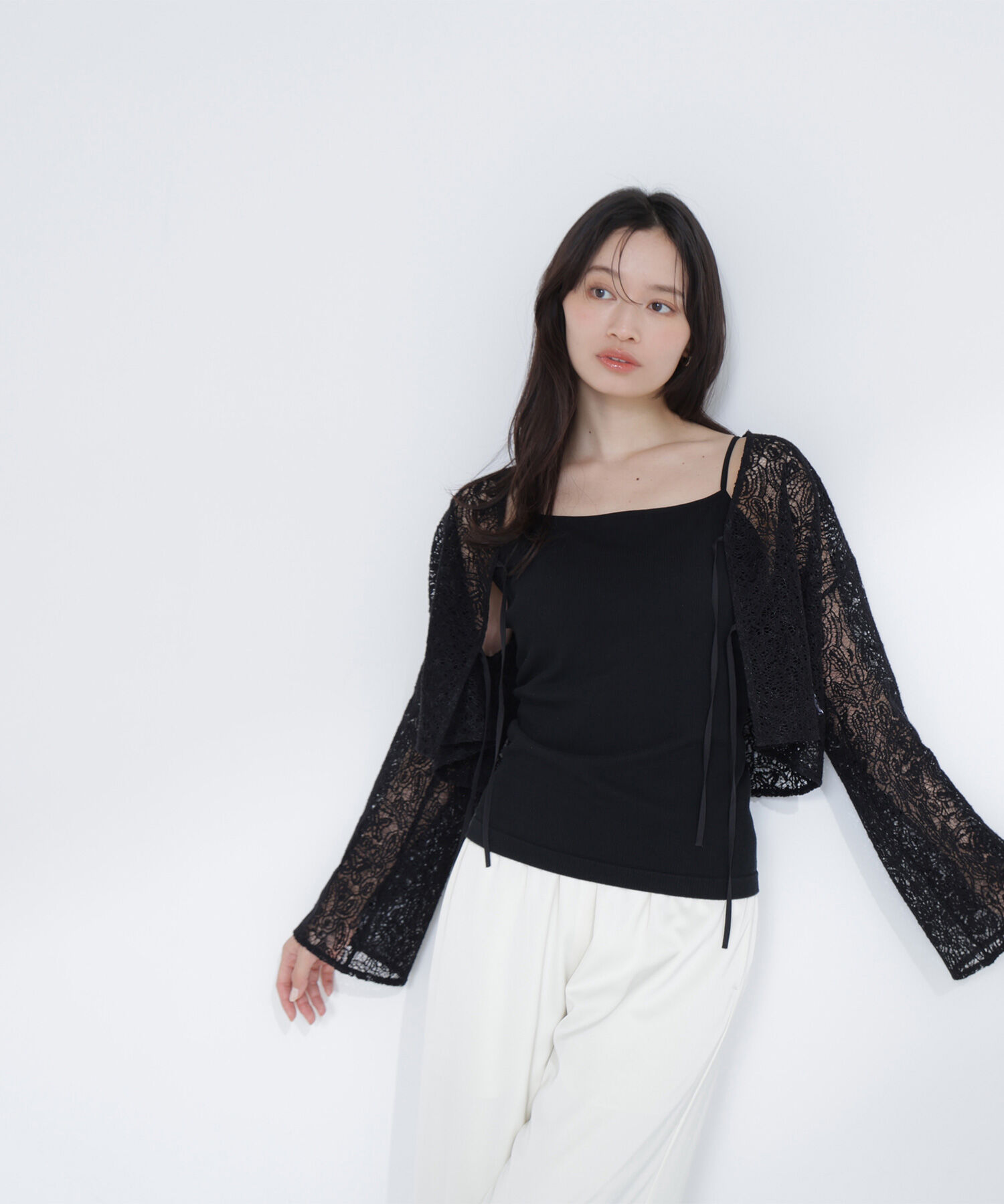  「カップ付インナーシリーズ バックシャンキャミソール」|Tシャツ・カットソー|