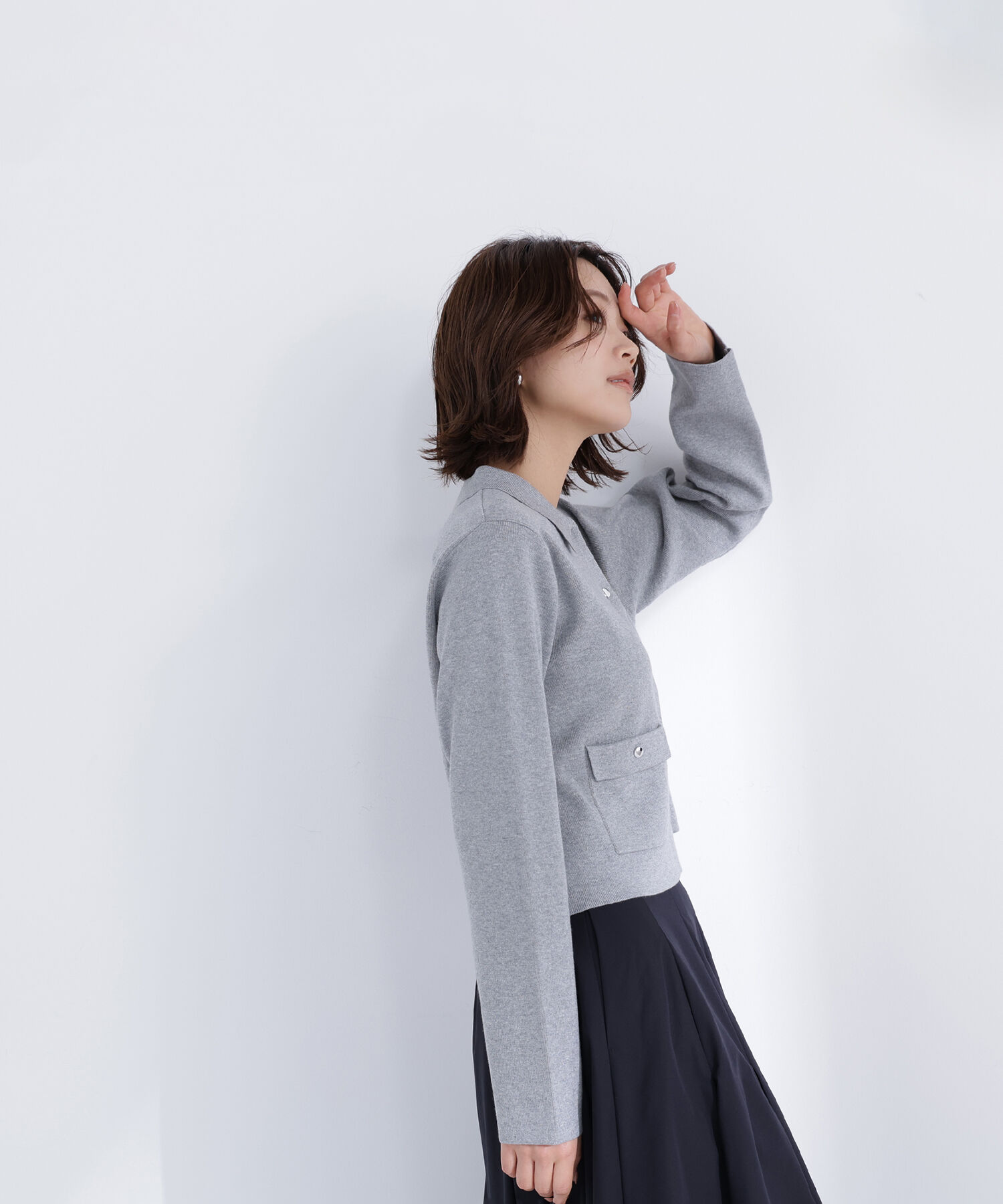  「〈ちょうど、いい服〉&ldquo;きちんと見え上手&rdquo;な襟付きニット」|ニット・セーター|