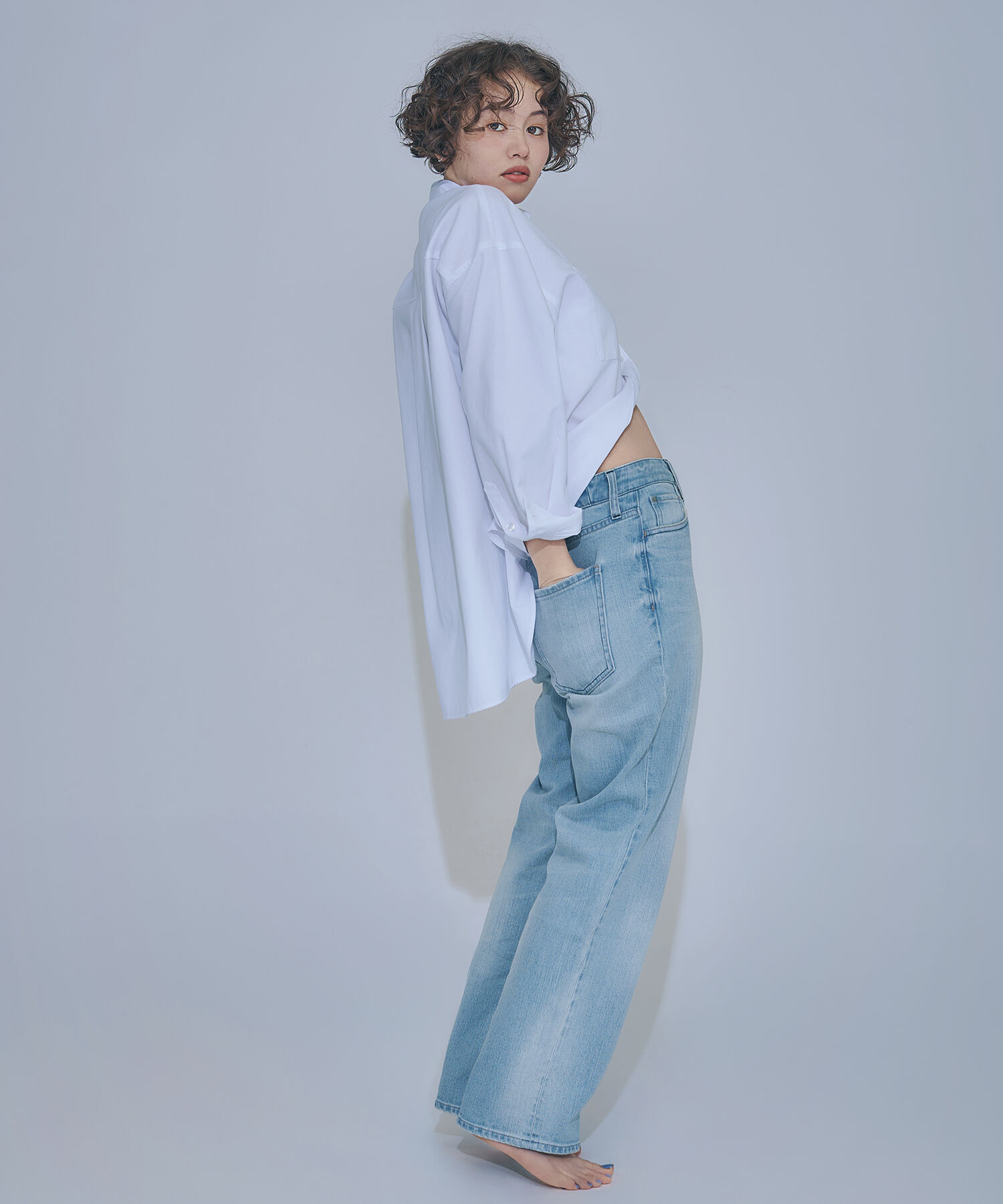  「〈N.〉ハイライズストレートデニムパンツ」|その他|