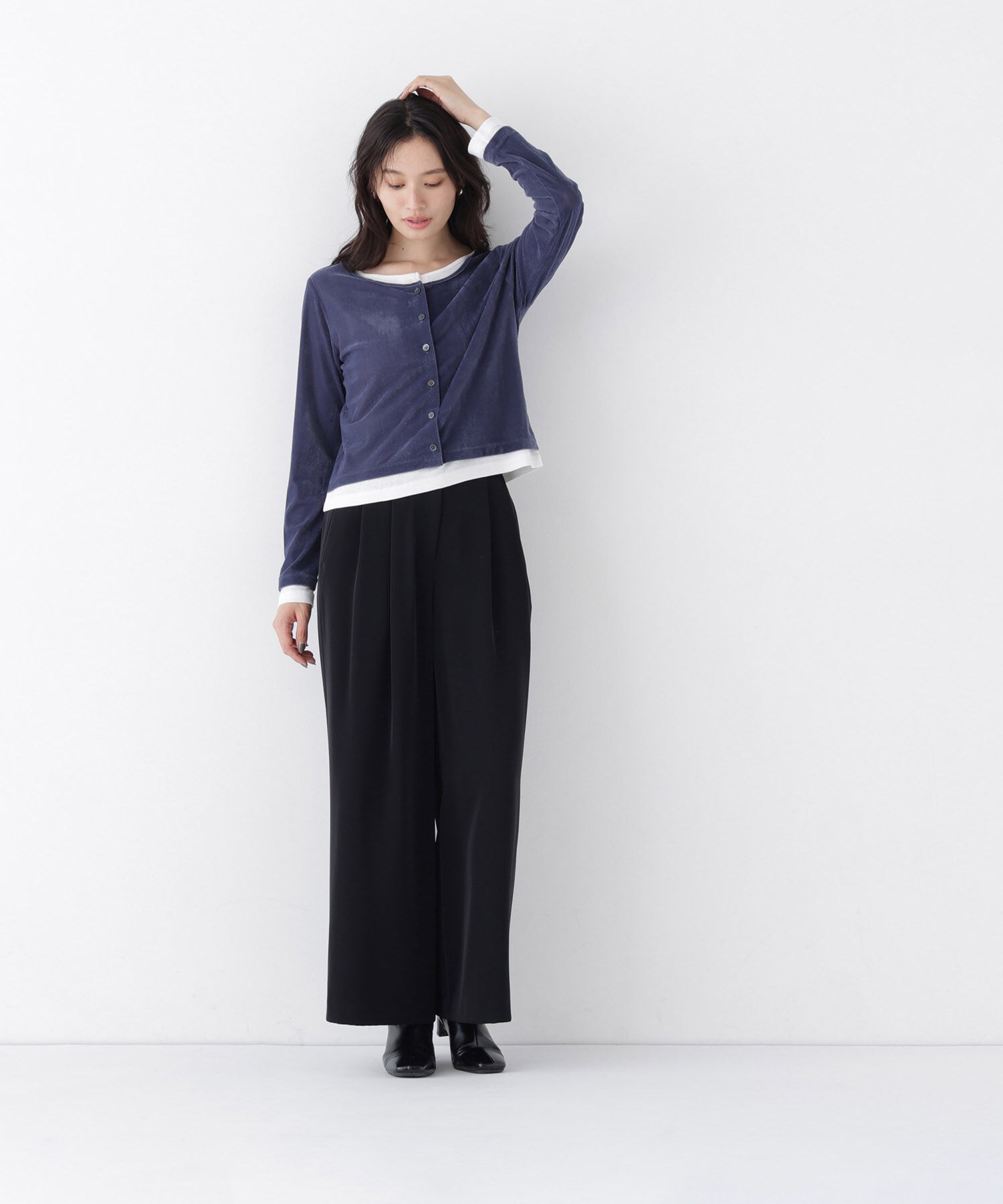  「フェイクレザーベルテッドパンツ」|その他|