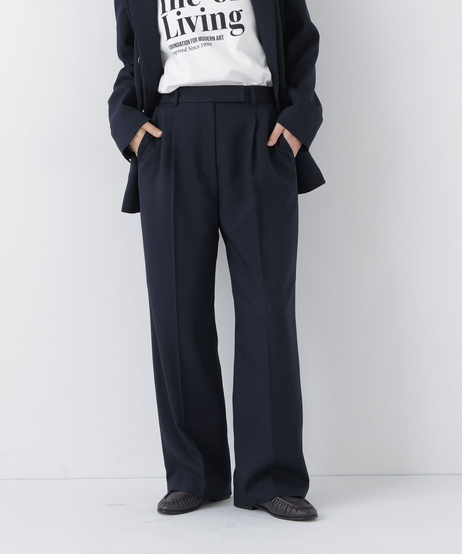  「ダブルブレスト SETUP ワイドパンツ」|その他|