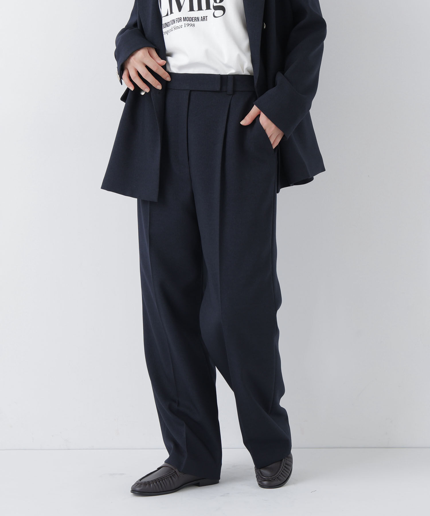  「ダブルブレスト SETUP ワイドパンツ」|その他|