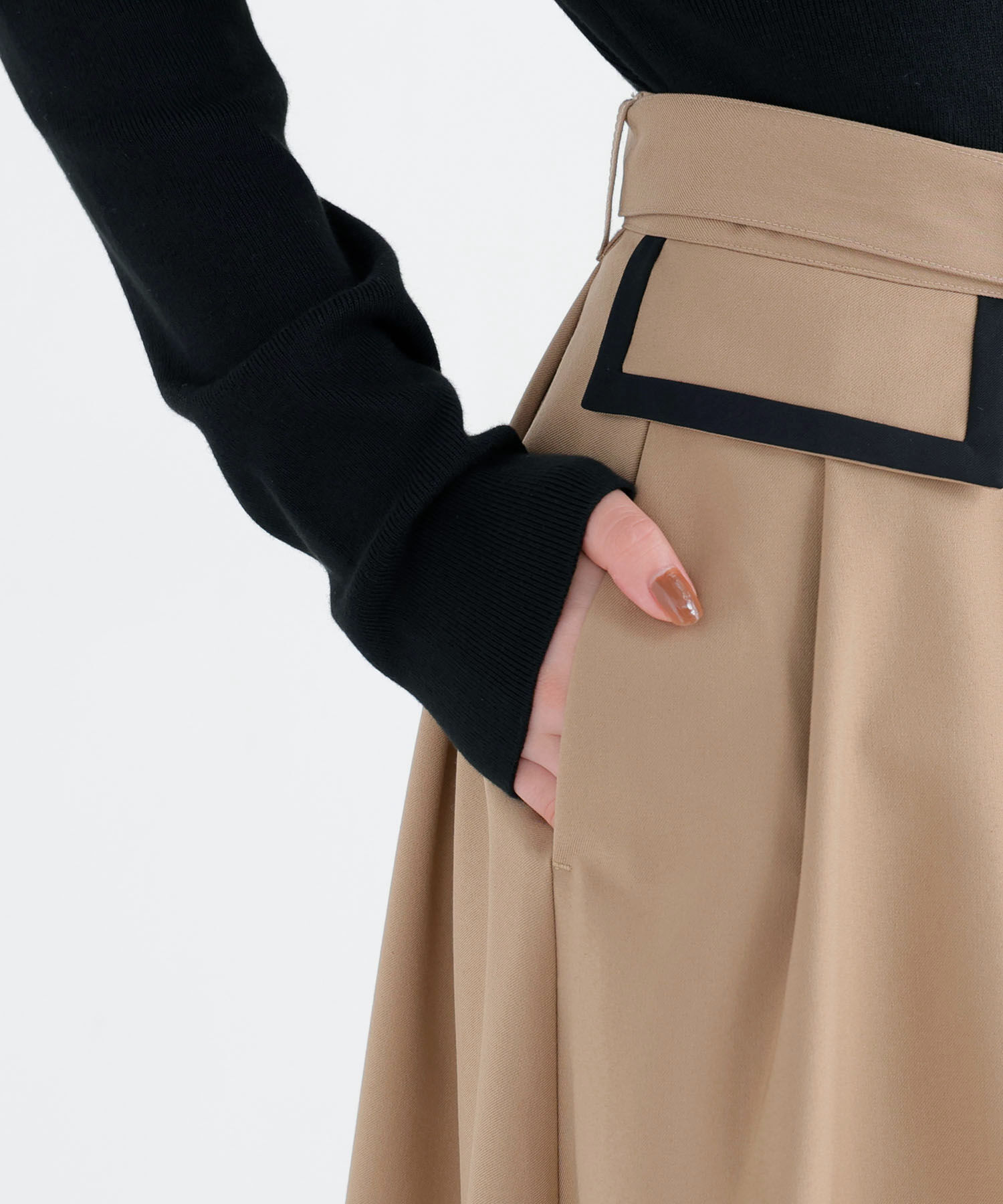  「＜CLASSY.11月号掲載＞トレンチディティールスカート」|スカート|