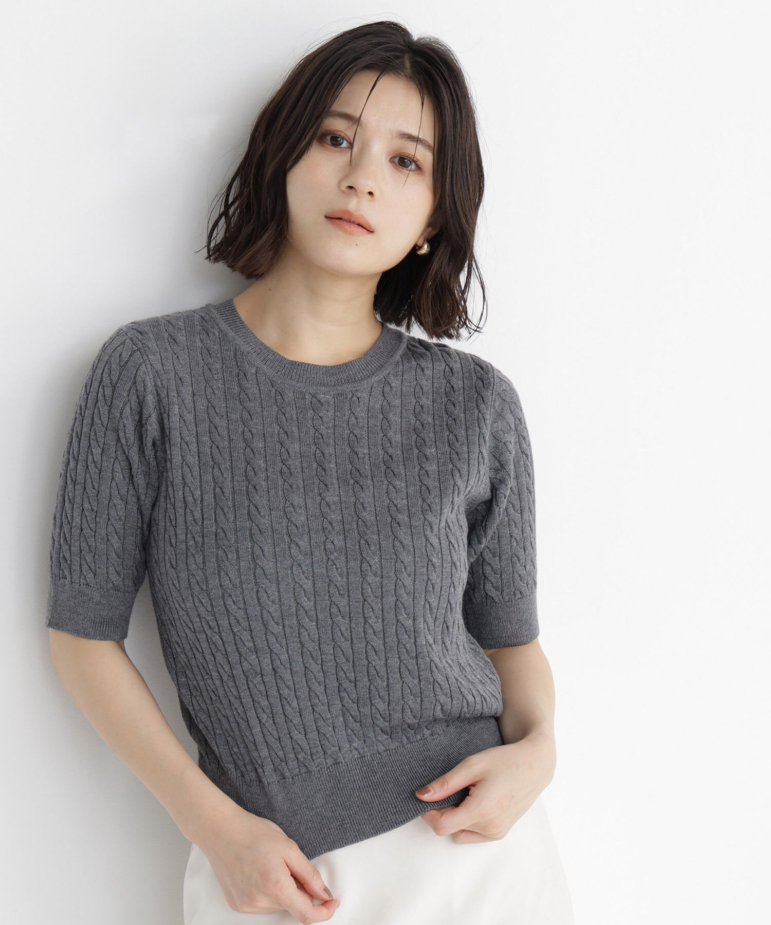  「＜一部店舗・mix.tokyo 限定カラー：レッド＞ミニケーブルアンサンブル 26AW」|ニット・セーター|